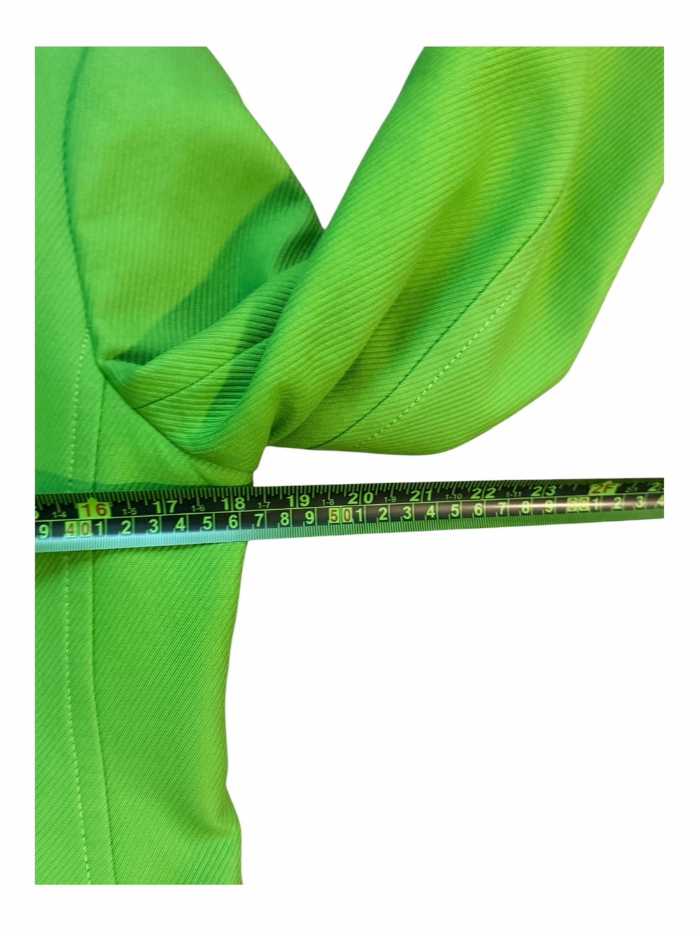Talbots Lime/Apple Green 100% Cotton Blazer Size 8 Two Button Tailored Jacket - Picture 12 of 14